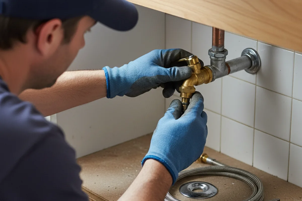 Shutoff valve and fitting work during Emergency Plumbing in Pine Hill